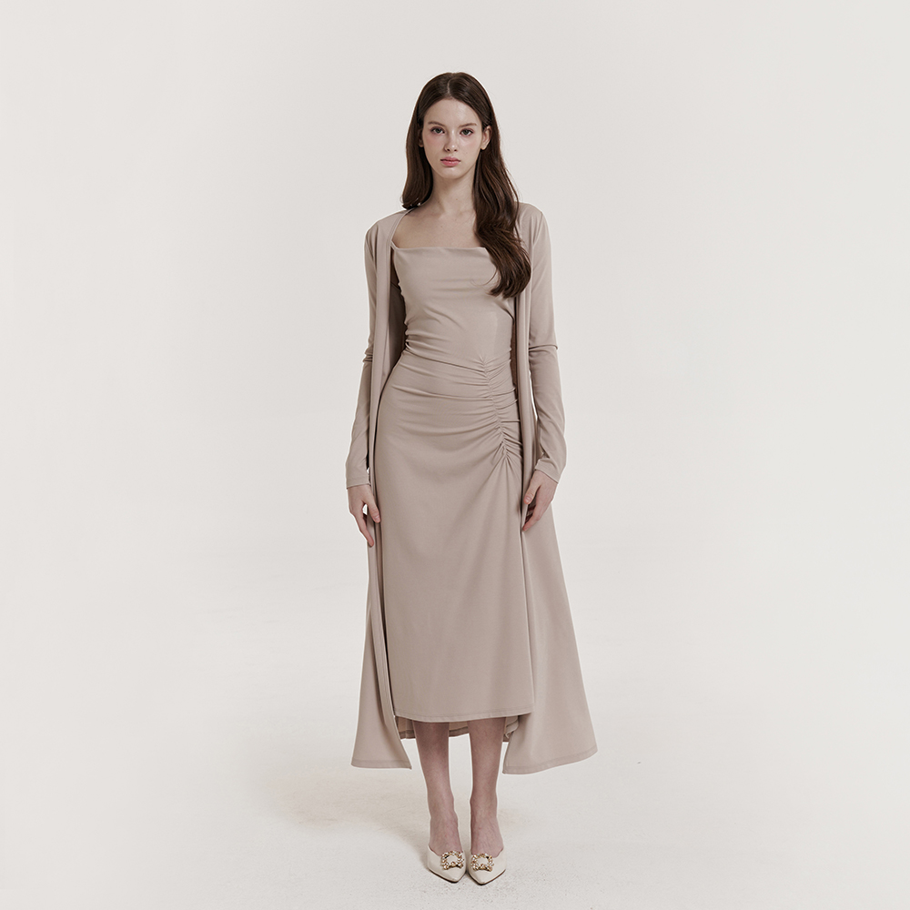 [그레이스유] Joan Long Cardigan (Beige) : GRACE U