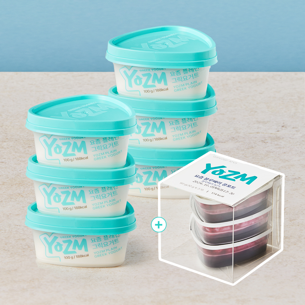 요즘 그릭요거트 100g 6개+토핑 3개 : 요즘 그릭요거트