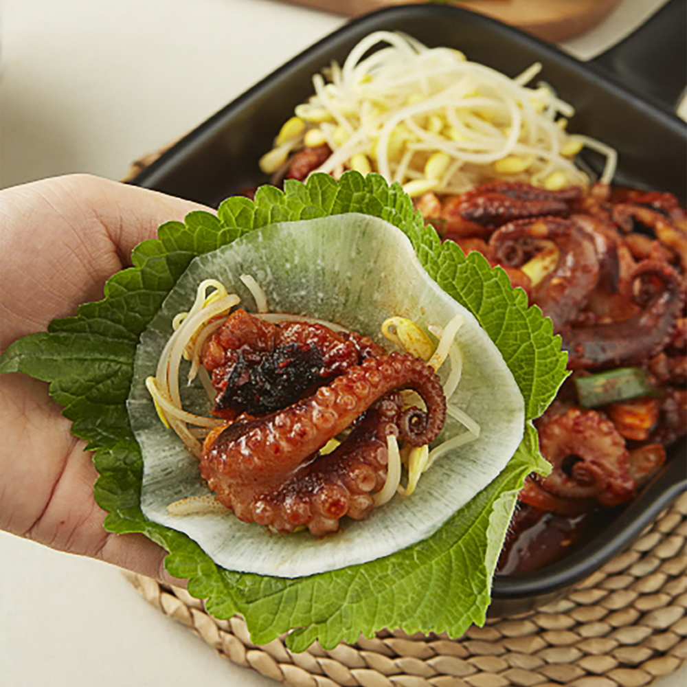 미스터쭈꾸미 양념 주꾸미볶음 맛있게 매운맛/조금 덜 매운맛 (350g, 500g) / 매콤 양념 쭈꾸미 볶음 야식 캠핑요리 술안주 한끼요리 : 도토리식탁