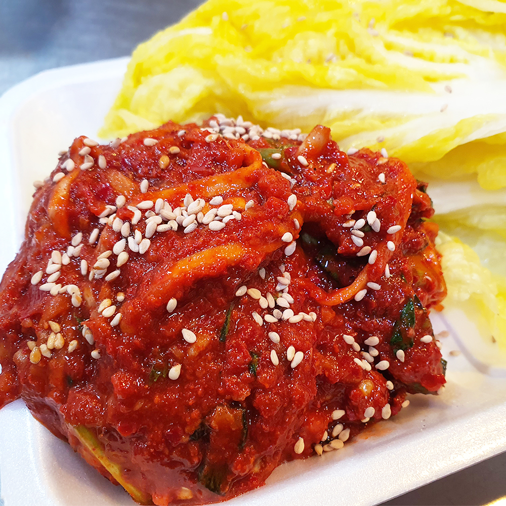 [부천시 일부지역 배달] 자꾸만 손이 가는 보쌈김치 배추쌈 550g [중동 서가네반찬] : 동네시장 장보기