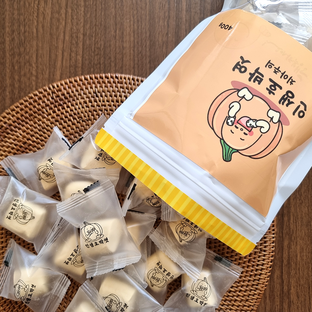 인생호박엿 수제 전통 콩가루 호박엿 400g : 인생호박엿