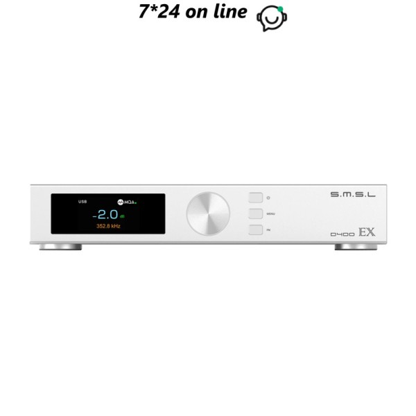 SMSL D400EX 오디오 DAC 리모컨 포함 블루투스 I2S 1  AK4191 2 LME49720 XU316 DSD512 비트 768kHz : 리치상사21