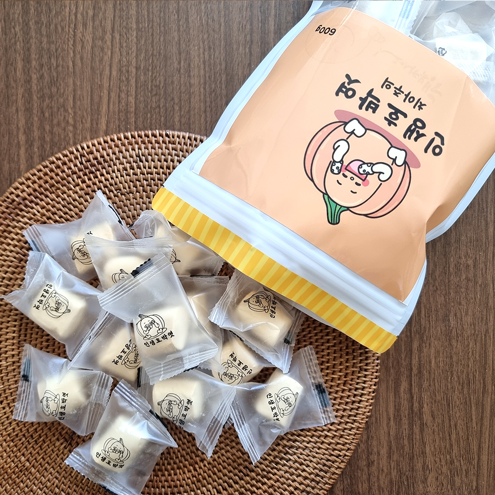 인생호박엿 수제 전통 콩가루 호박엿 600g : 인생호박엿