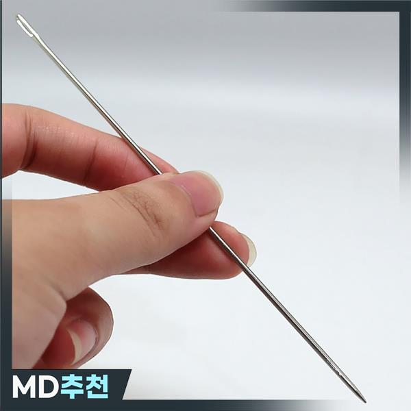 10 Pcs 6 인치 큰  대형 긴 강철 바늘 구멍 바느질 홈 손 : 멋진조유