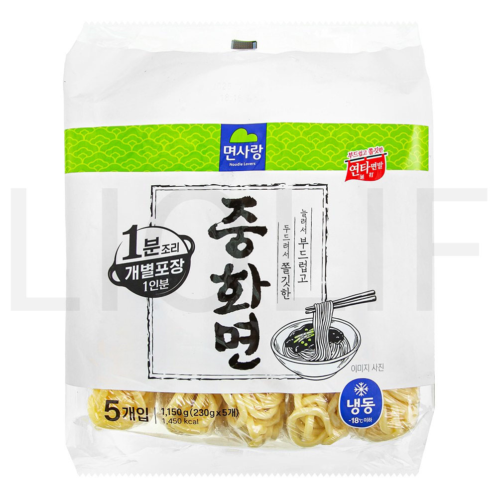 면사랑 중화면 5개입 (냉동) 1.15kg 1개 : SUPER SALE