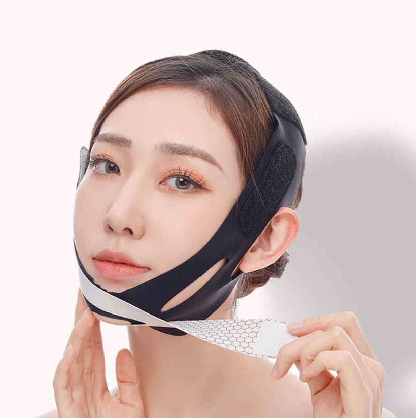 뷰티쁨 리프팅밴드 얼굴 브이라인 턱 땡기미 땡김이 턱선 이중턱 수면 주름 턱살 마사지기구 : 쁨 PPEUM