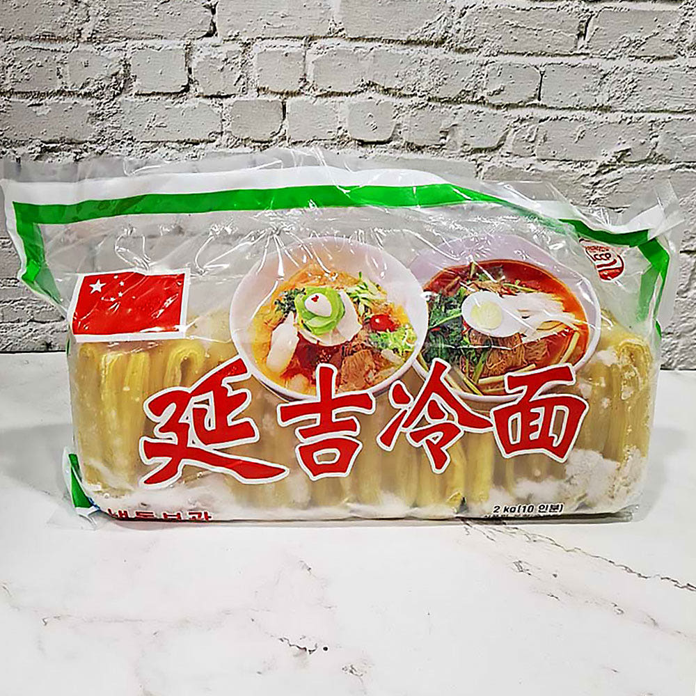 (배터짐)업소용 연길냉면(옥국시 메밀)2kg 10봉 중국 즉석 연변 물 냉면 육수 도매 : 배터짐