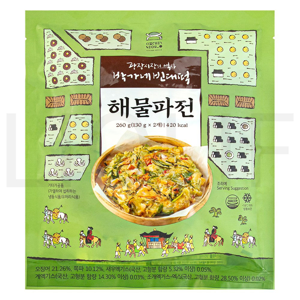 박가네빈대떡 해물파전 2개입 (냉동) 260g 1개 : SUPER SALE