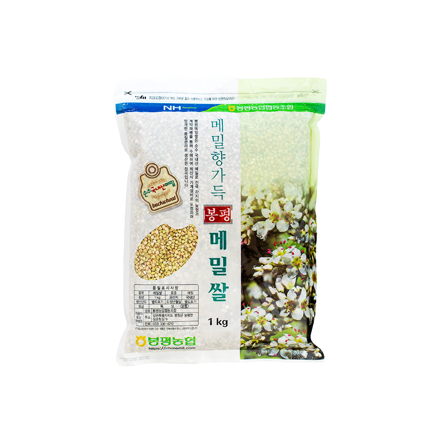 국산 봉평 메밀쌀 1kg 깐메밀 농협메밀쌀 : 봉평메밀팜