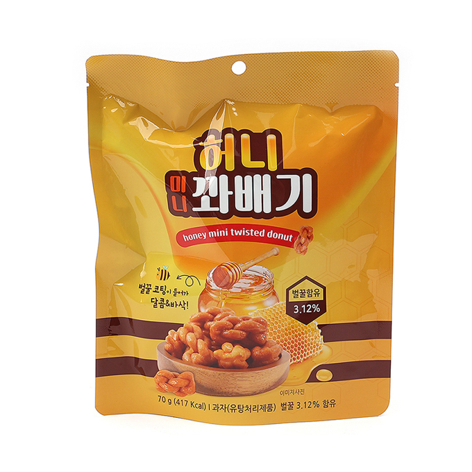 허니 미니꽈배기 70g 12개 : 마켓컬쳐