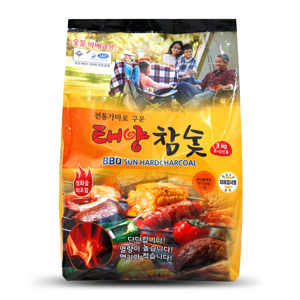 올쿡 태양참숯 3kg : 올쿡 태형산업