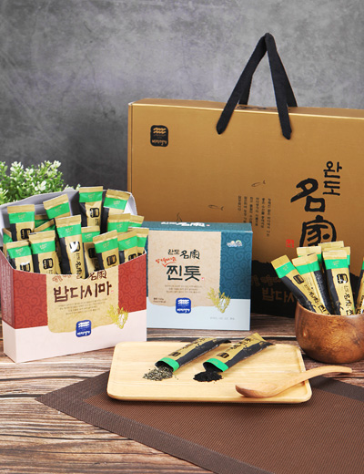[바다명가] S75-완도명가 간편찐톳,간편밥다시마혼합선물세트 : 어업회사법인 완도명가