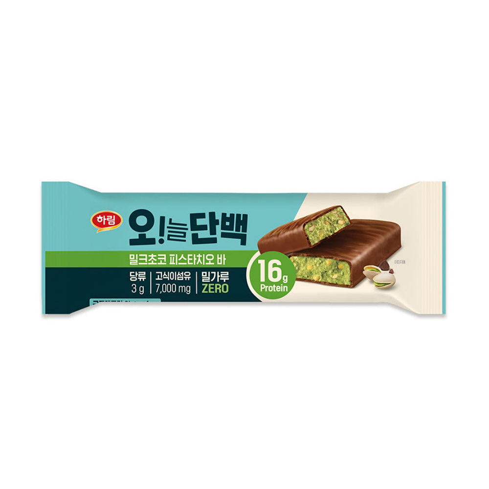 하림 오늘단백 밀크초코 피스타치오바 48g 단백질바 프로틴바 : 닭고기몰