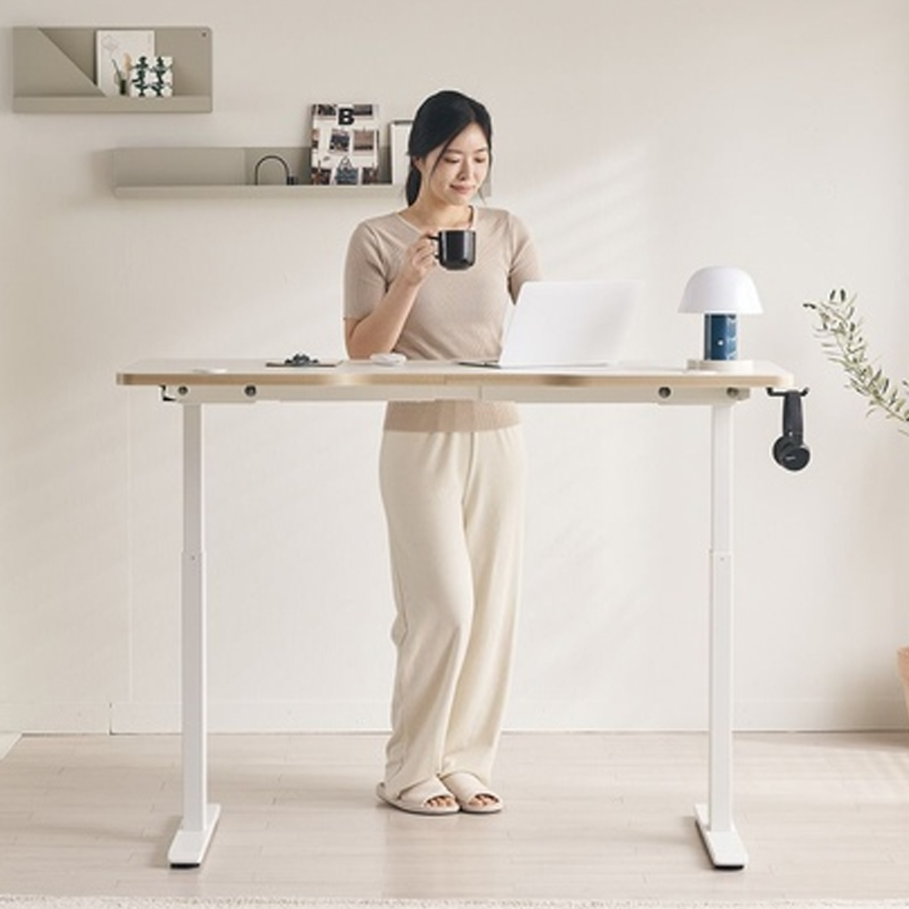 모션 데스크 전동 책상 높이조절 책상 스탠딩 책상 높은 테이블 듀얼 1200x700mm, 화이트 : 이케아모드