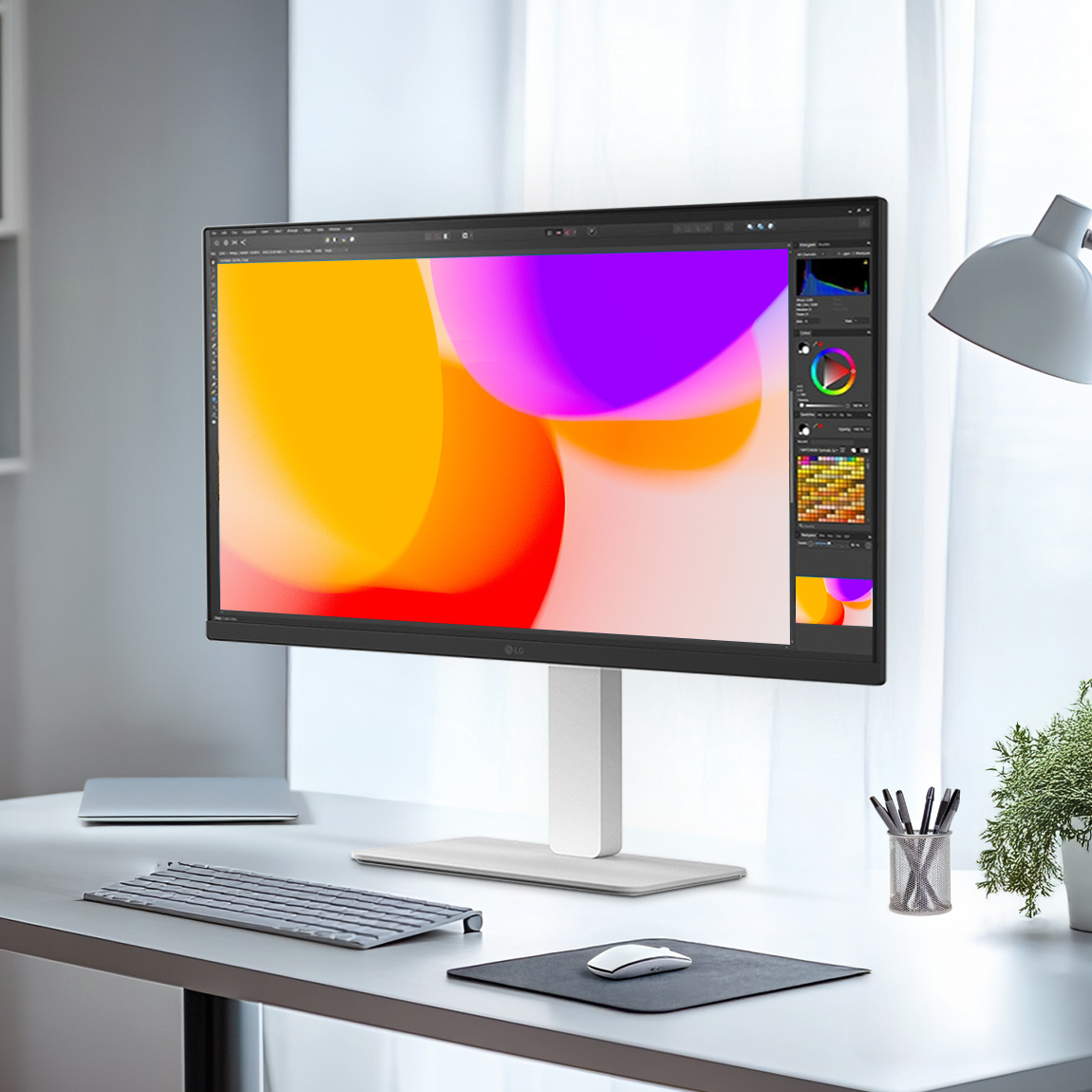 [~기간한정 35_만~] LG 27US550 68.4cm(27인치) UHD 4K 컴퓨터모니터 화이트 DCI-P3 27UP550N 후속 신모델 : LG전자인증점 지오비전