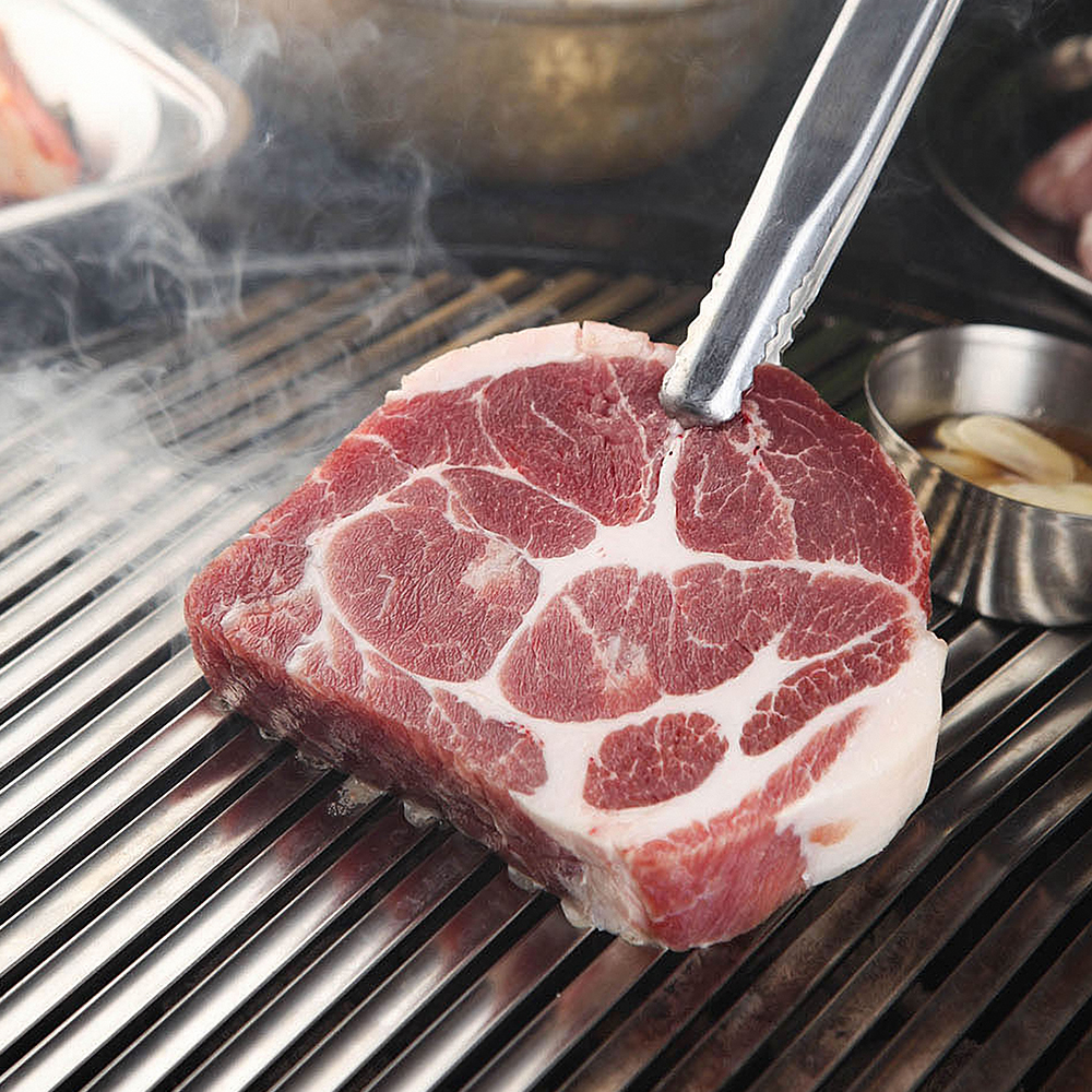 유황먹은돼지 한돈 냉장 통 목살 5kg 삼겹살 오겹살 덩어리 통구이 수육용 원육 : 유황먹은돼지
