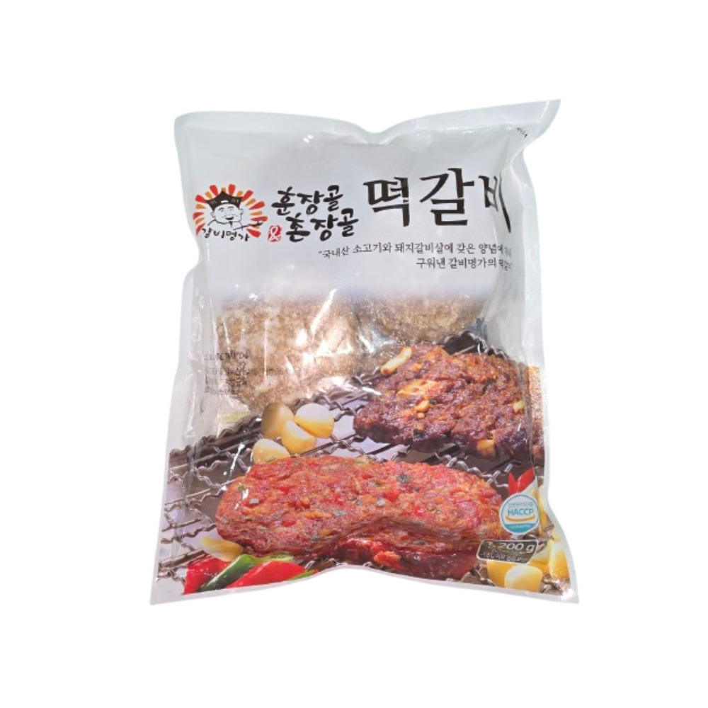 [훈장골] 떡갈비 캠핑 반찬 간편식 너비아니 함박스테이크 총 2.4kg, 2개 : 훈장골