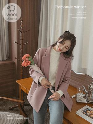 디펀 세미루즈핏 울 자켓 : 라뮤즈스토어