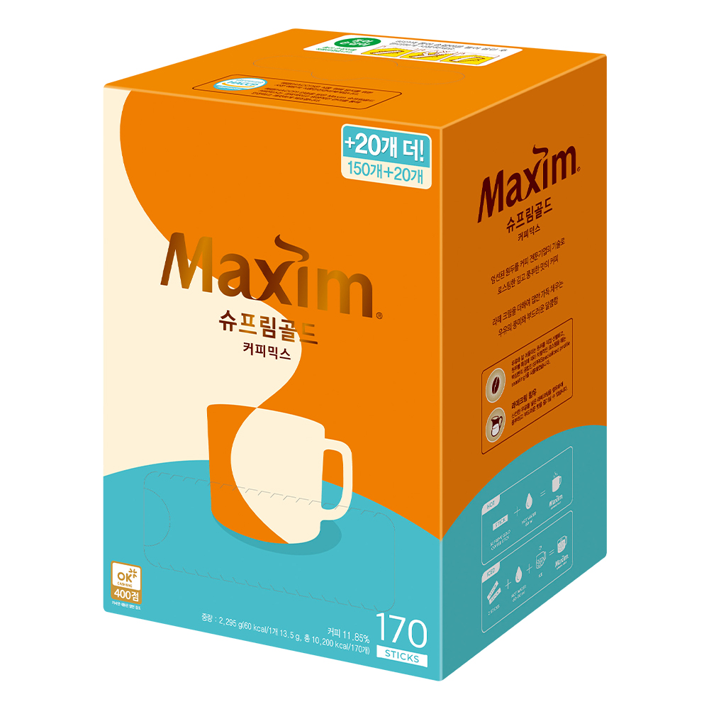 맥심 슈프림골드 커피믹스 170T : 할인마트몰