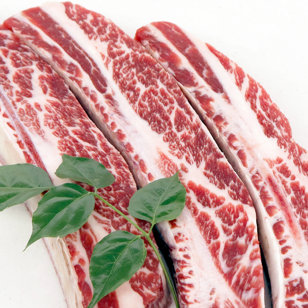 우대갈비 롱컷 반컷 1kg 대패우대갈비 반컷팅 500g 678번 오직 꽃갈비만 사용 : 회장님고기