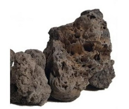 화산석(현무암) 중형 15cm-18cm어항 정원 장식돌 1.5-2kg 1개 : 부림마트