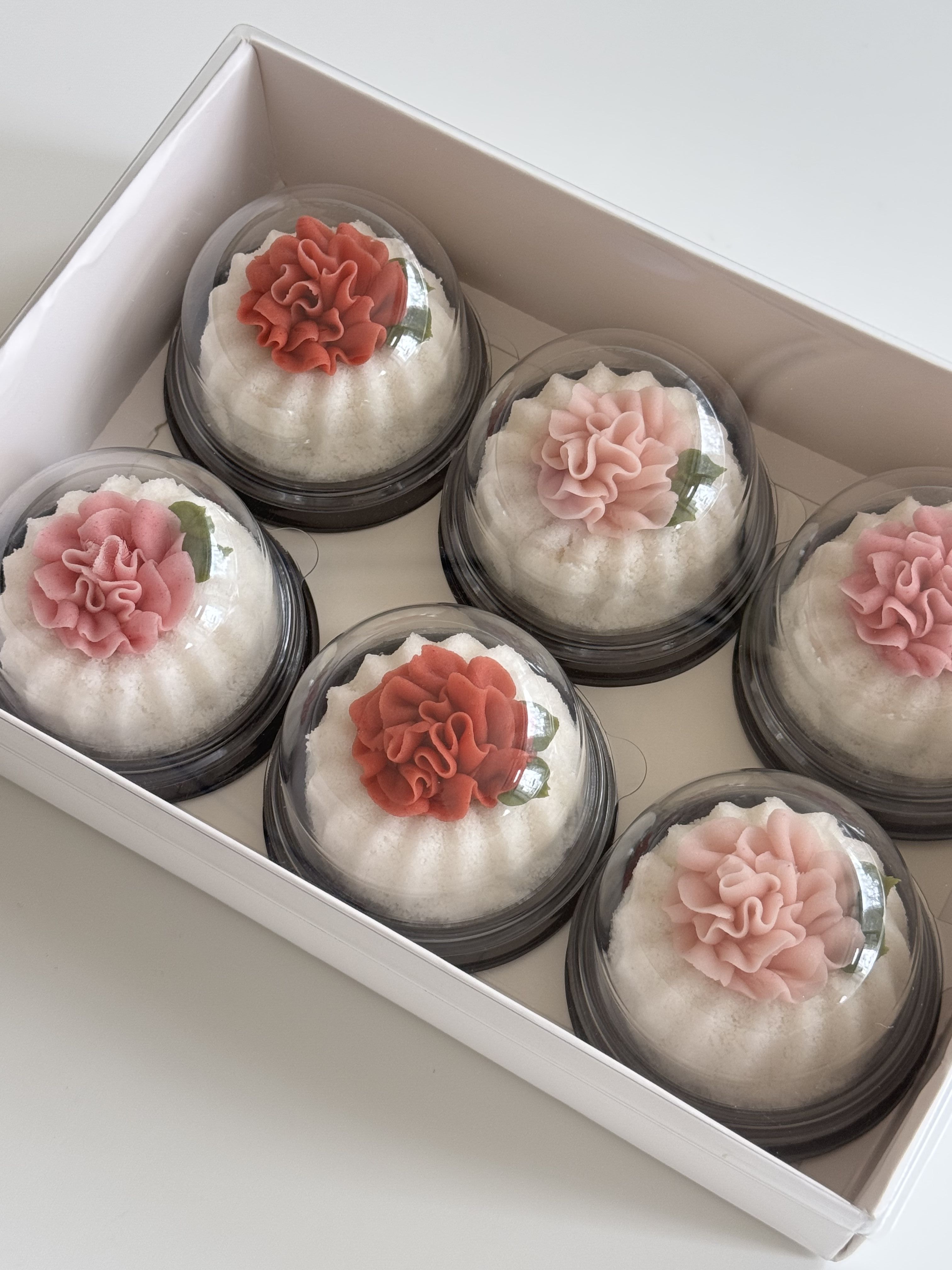 안양스승의날 카네이션떡/안양카네이션설기/안양카네이션컵케이크/안양어버이날카네이션떡/카네이션 미니설기 : 마마송라이스케이크