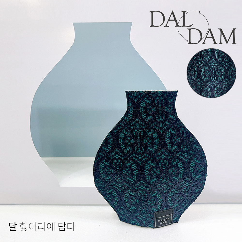 달담 페이퍼 꽃병 레이스벽지 인테리어 소품 꽃화병 3종세트 : 메종드 아트