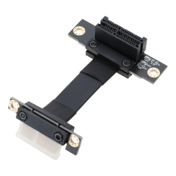 PCIE 라이저 케이블 듀얼 90 도 PCIe X1 익스텐션 케이블 PCIE 1X 라이저 카드 라인-5cm 8 Gb/s : 십구플렉스