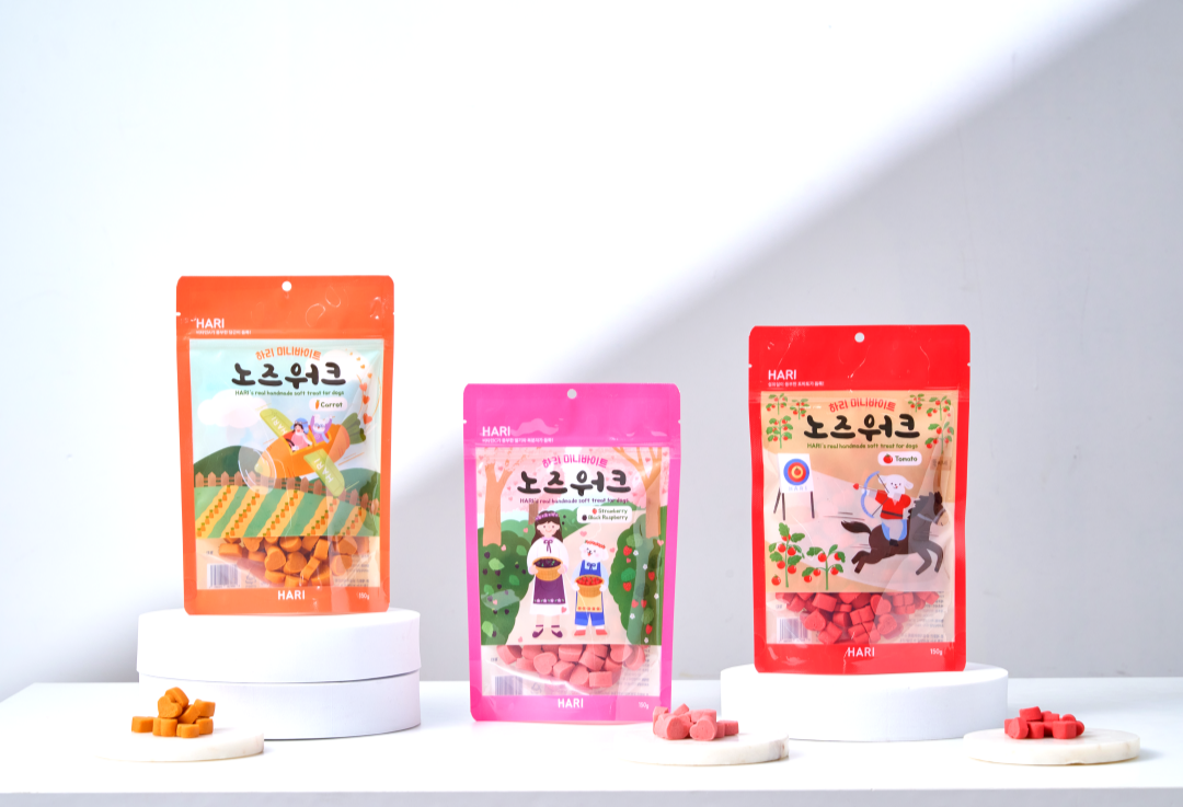 하리 노즈워크용 강아지 수제간식 세트 (딸기&복분자, 당근, 토마토) : 하리 공식 스토어