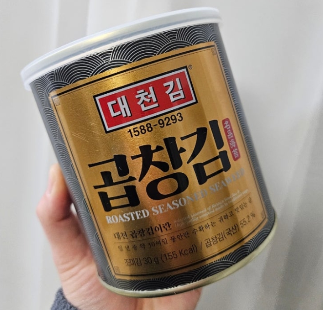 대천 곱창김 캔 조미김 30g x 4통세트 : 매직박스포유