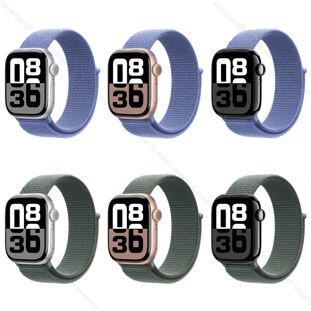 2025년 새롭게 출시된 애플워치 10 GPS 42mm 알루미늄 케이스 그리고 스포츠 루프 밴드 : GS River