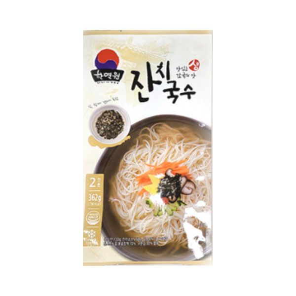 한국제면 잔치국수 생면(2인분) 362G : 씨그린푸드