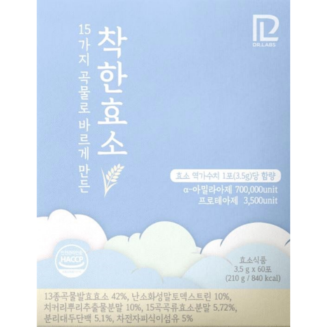 닥터랩스 탄수화물 분해 착한효소 3.5g x 60포 2개월분 블루베리맛 : 블루키워드