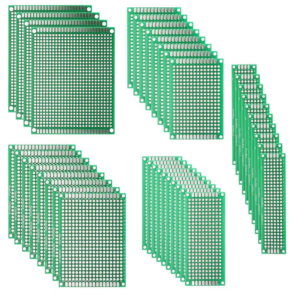 PCB 프로토타이핑 양면 추적되지 범용 키트 기판 회로 40PCs : 푸른국제무역몰