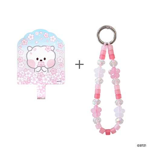 BT21 체리블라썸 폰 태그 홀더 알제이 : 주식회사 쏠커머스
