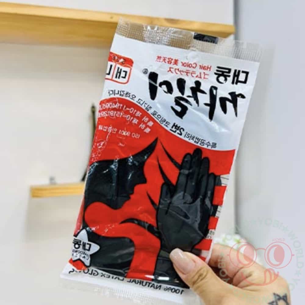 요비월드 라텍스 장갑 블랙 L 작업용고무장갑 부엌장갑 : 요요비비