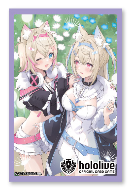 2중/공 식 카드슬리브 홀로라이브 - 쌍둥이 후와모코 (55매 67 X 92mm) : 마왕성뒷골목