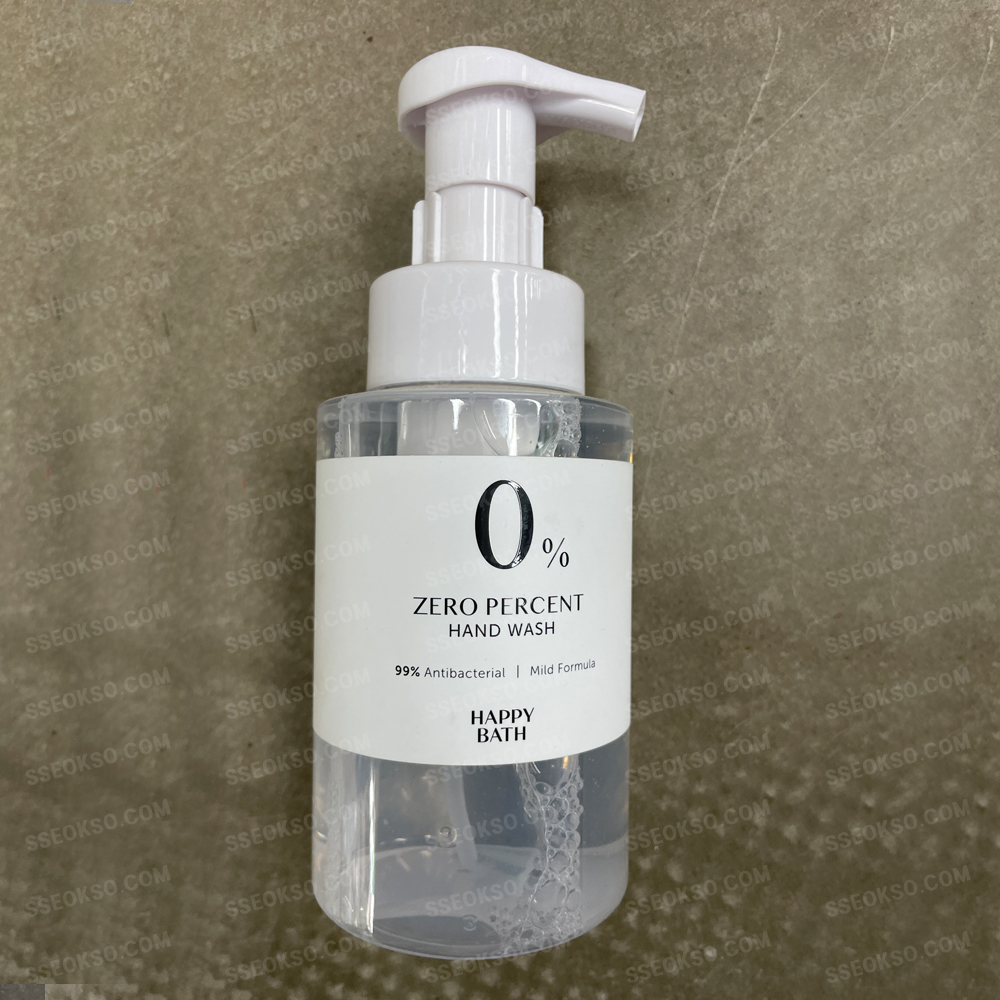 버블핸드워시 해피바스 저자극 제로퍼센트 500ml x1개 : MOMOBOX