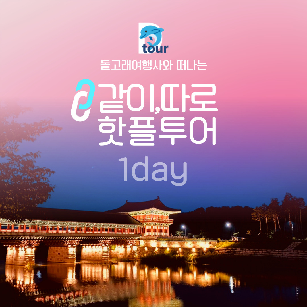 경주버스투어 핫플 야경 주상절리 보문호수 동궁과월지 월정교 황리단길 패키지 B코스 : 돌고래여행사-돌핀스토어