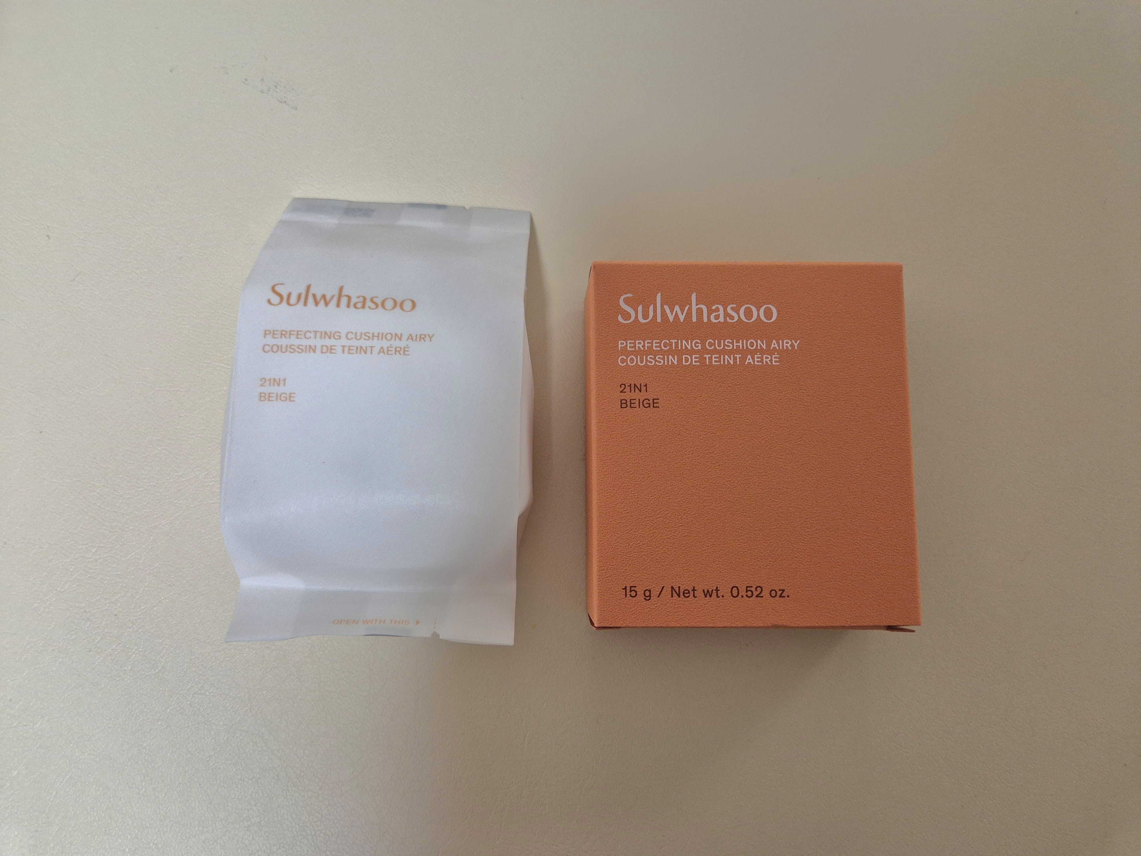 설화수 퍼펙팅 쿠션 에어리 15g/ 리필/신형 SPF50+ : 영제이코스메틱