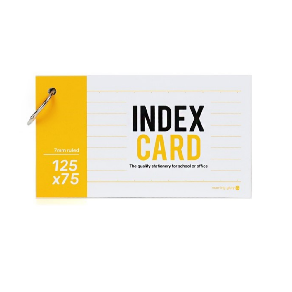 정보카드 125x75 인덱스 7mm 유선 단어장 90매 항균내지 : 미니와엔찌