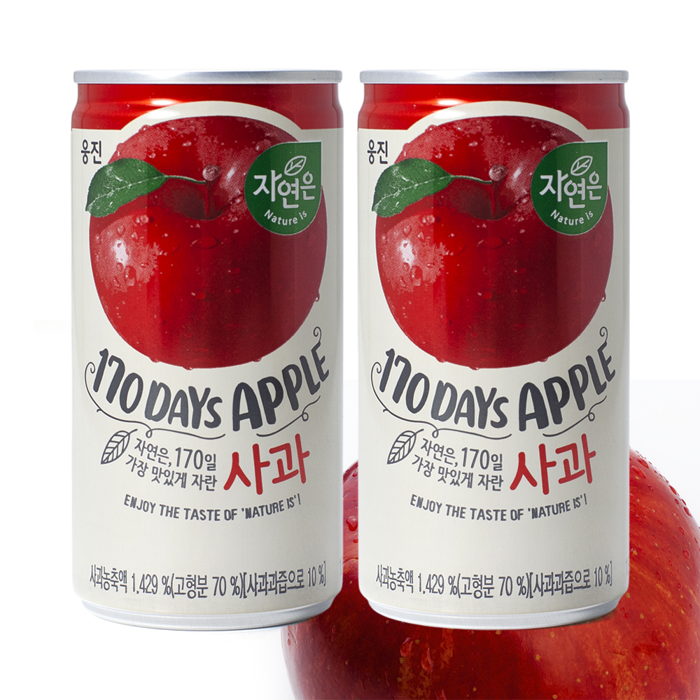 웅진 초록매실  180ml x30캔 고칼슘오렌지 사과 옥수수수염차 헛개차 스크린 모텔 업소용 혼합음료 과채음료수 미니캔 단캔모음 : 전진몰