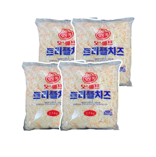 오뚜기 오쉐프 트리플치즈 2.5KG 4개 (1박스) : 식자재민족