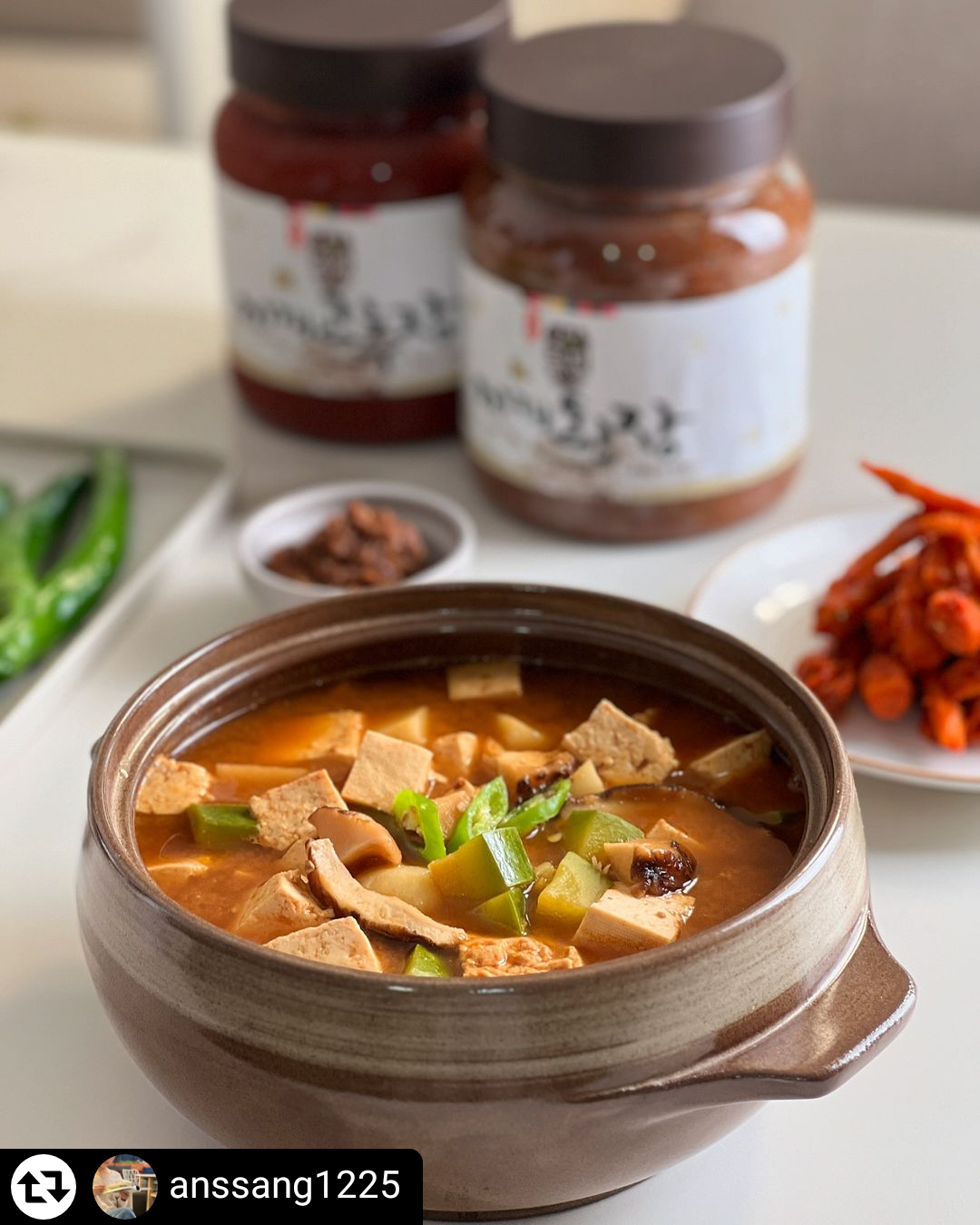 시골 집된장, 찌개고추장 세트 1.5kg x 2개 : 민속된장
