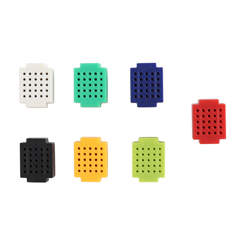 ZY 25 포인트 미니 솔더리스 브레드보드 PCB 회로 개 35 보드 회로용 20x15x12mm 실험 기판 브리징 : sellmm32
