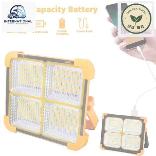 태양광 LED 400W LED 태양 투광 조명 스탠드 홀더와 슈퍼 밝은 비상 손전등 야외 홍수 램프 : 에스센스트레이드