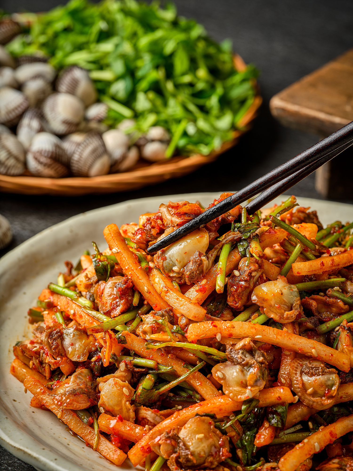 푸른회식당 반고개무침회 꼬막무침회 2-3인 : 푸른회식당