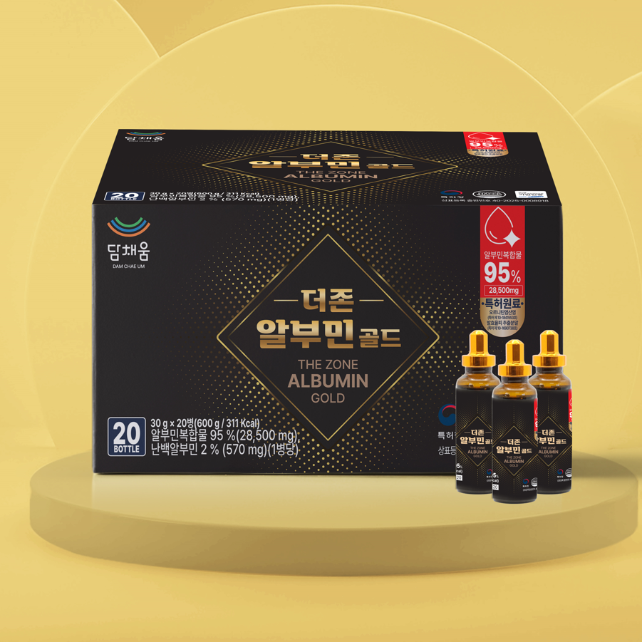 하루한번 마시는 알부민 30g x 20병 담채움 알부민골드 면역력개선 피로회복 영양제 : 푸드잇템