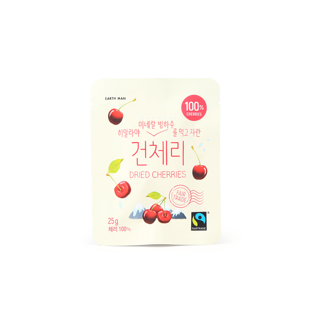 어스맨 히말라야 빙하수를 먹고자란 건체리 25g 10봉 : 지구마을 보부상 어스맨