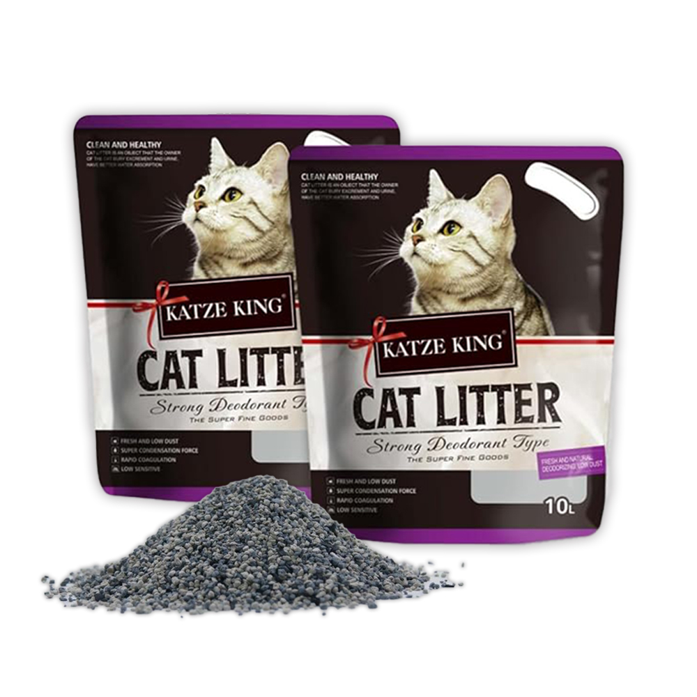 카츠킹 벤토나이트 모래 대용량 고양이 화장실모래 10L x 2 (20L) : 페밀리아